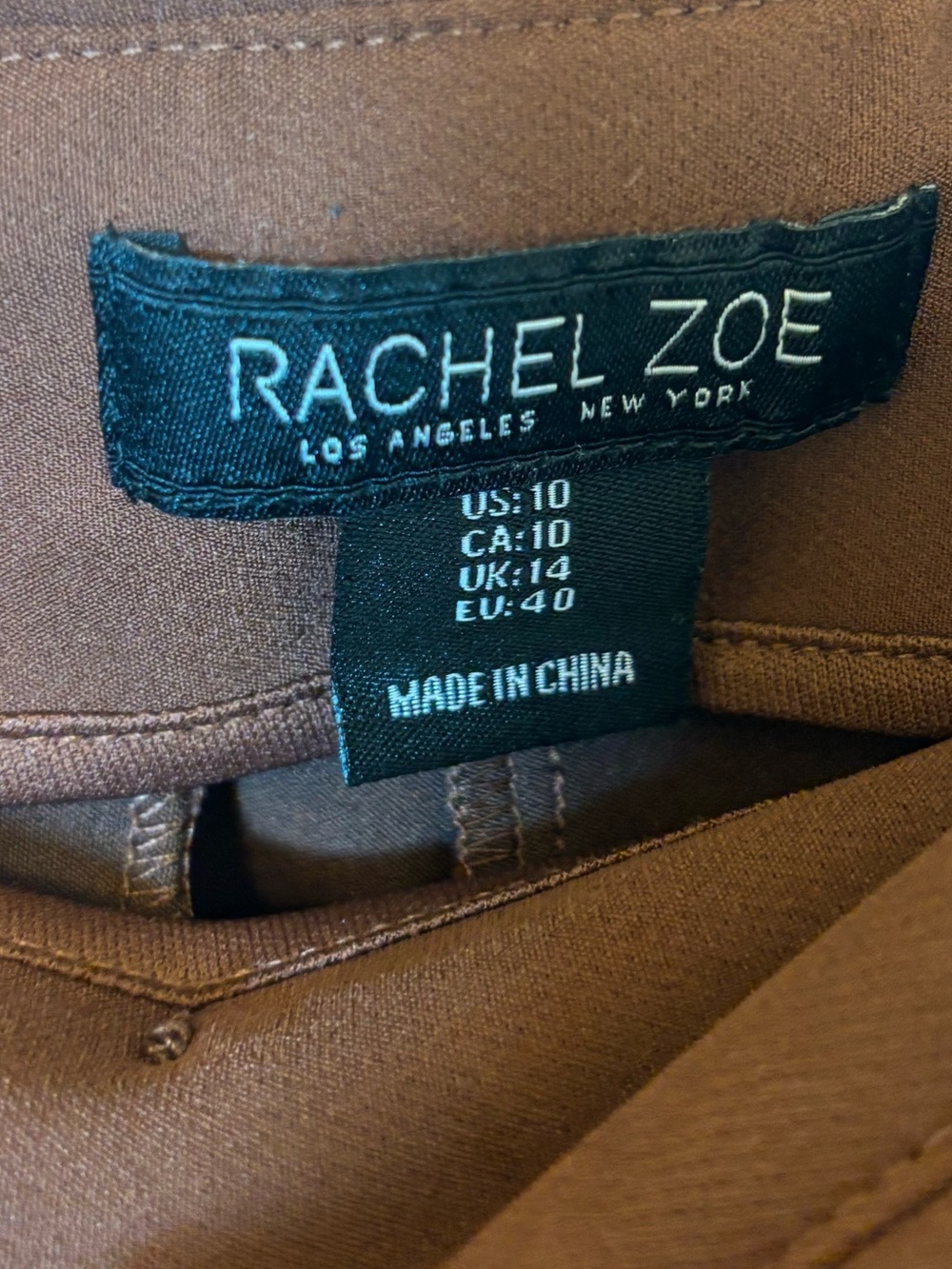 Rachel Zoe Chocolate Brown Pull-On dress Pants - Picture 3 of 7